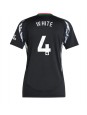 Arsenal Ben White #4 Bortedrakt Dame 2024-25 Korte ermer